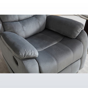 English Elm Steph Fabric Recliner with Lumbar Massage for Modern Living Room Relaxation B347P348742