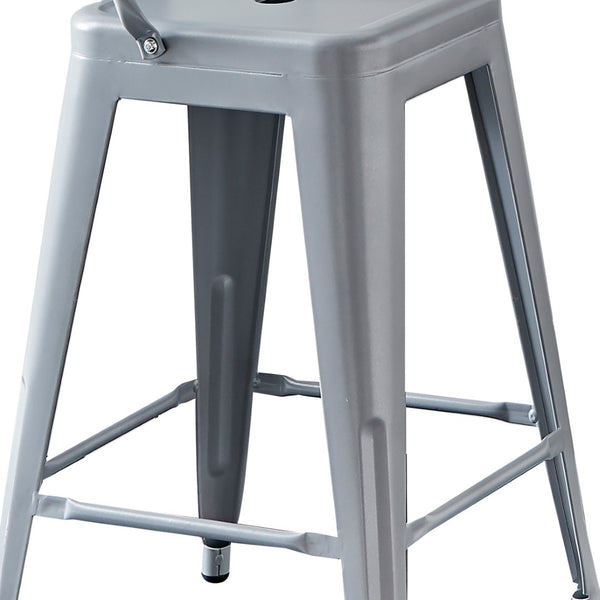 English Elm Modern Steel Bucket Back Barstools Set of 2 Distressed Industrial Kitchen Counter Seating B347P349310