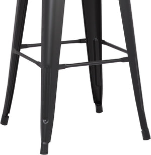 English Elm Modern Steel Bucket Back Barstools Welded Frame Matte Finish for Kitchen or Home Bar B347P349324