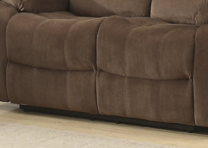 English Elm Modern Three Seat Polyester Sofa with Lumbar Massager and Cushioned Pillow Armrests B347P399468