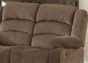 English Elm Modern Three Seat Polyester Sofa with Lumbar Massager and Cushioned Pillow Armrests B347P399468