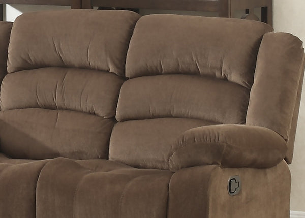 English Elm Modern Three Seat Polyester Sofa with Lumbar Massager and Cushioned Pillow Armrests B347P399468
