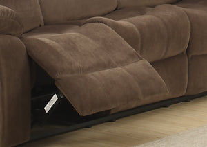 English Elm Modern Three Seat Polyester Sofa with Lumbar Massager and Cushioned Pillow Armrests B347P399468