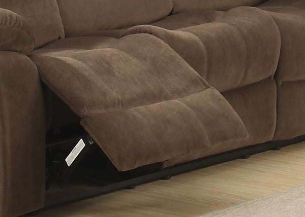 English Elm Modern Three Seat Polyester Sofa with Lumbar Massager and Cushioned Pillow Armrests B347P399468