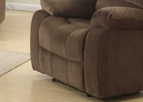 English Elm Modern Three Seat Polyester Sofa with Lumbar Massager and Cushioned Pillow Armrests B347P399468