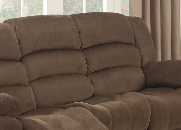 English Elm Modern Three Seat Polyester Sofa with Lumbar Massager and Cushioned Pillow Armrests B347P399468