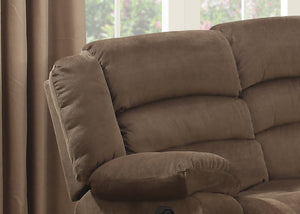 English Elm Modern Three Seat Polyester Sofa with Lumbar Massager and Cushioned Pillow Armrests B347P399468