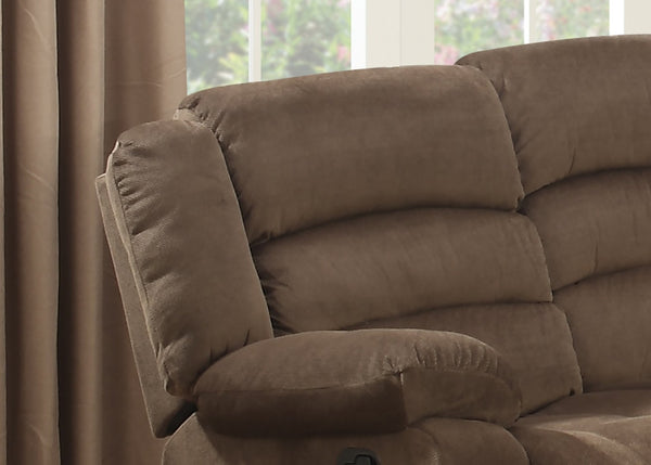 English Elm Modern Three Seat Polyester Sofa with Lumbar Massager and Cushioned Pillow Armrests B347P399468
