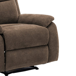 English Elm Ronald Contemporary Recliner Chair with Pillow Top Cushions and Luxe Brown Fabric B347P404456