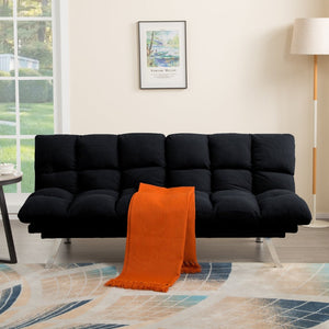 English Elm Multifunctional Velvet Sleeper Sofa Foldable 2 Seater Corduroy Couch for Studio Apartments B347P421406