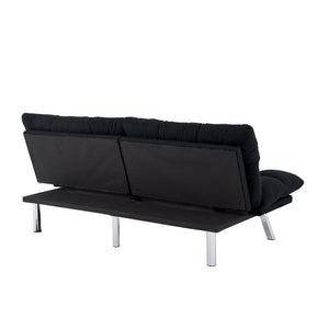 English Elm Multifunctional Velvet Sleeper Sofa Foldable 2 Seater Corduroy Couch for Studio Apartments B347P421406