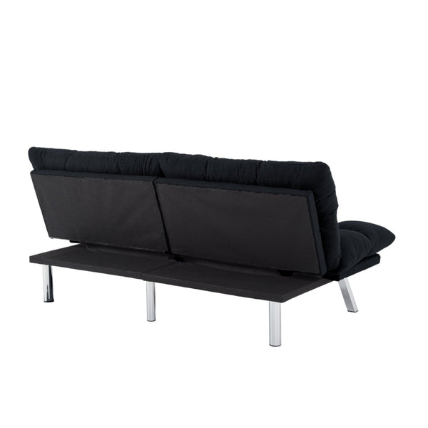 English Elm Multifunctional Velvet Sleeper Sofa Foldable 2 Seater Corduroy Couch for Studio Apartments B347P421406