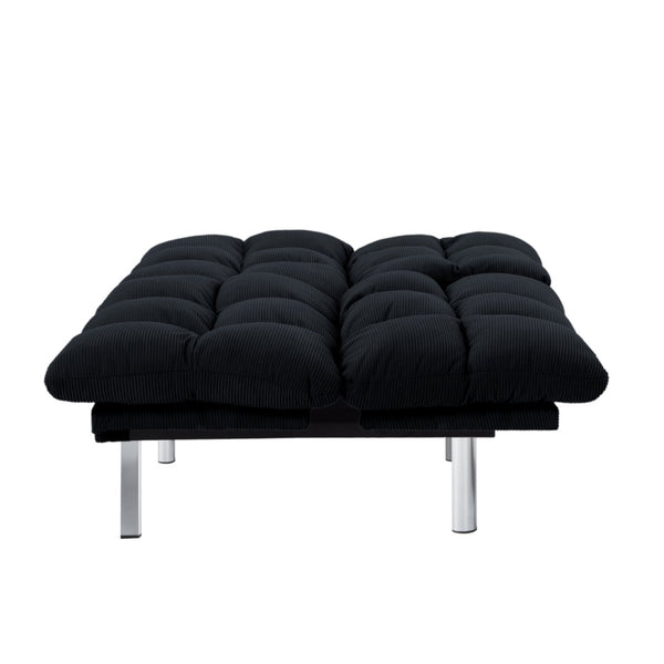 English Elm Multifunctional Velvet Sleeper Sofa Foldable 2 Seater Corduroy Couch for Studio Apartments B347P421406
