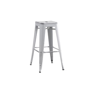 English Elm Backless Steel Bar Stools Set of 2 Industrial Coastal Distressed Finish for Kitchen Islands B347P444220