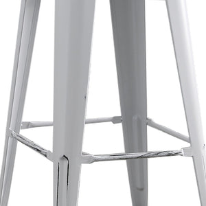 English Elm Backless Steel Bar Stools Set of 2 Industrial Coastal Distressed Finish for Kitchen Islands B347P444220