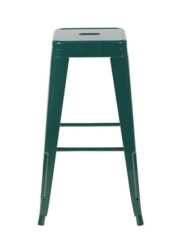 English Elm 30 Inch Backless Metal Counter Stools Set of 2 Industrial Kitchen Island Seating Green B347P472320