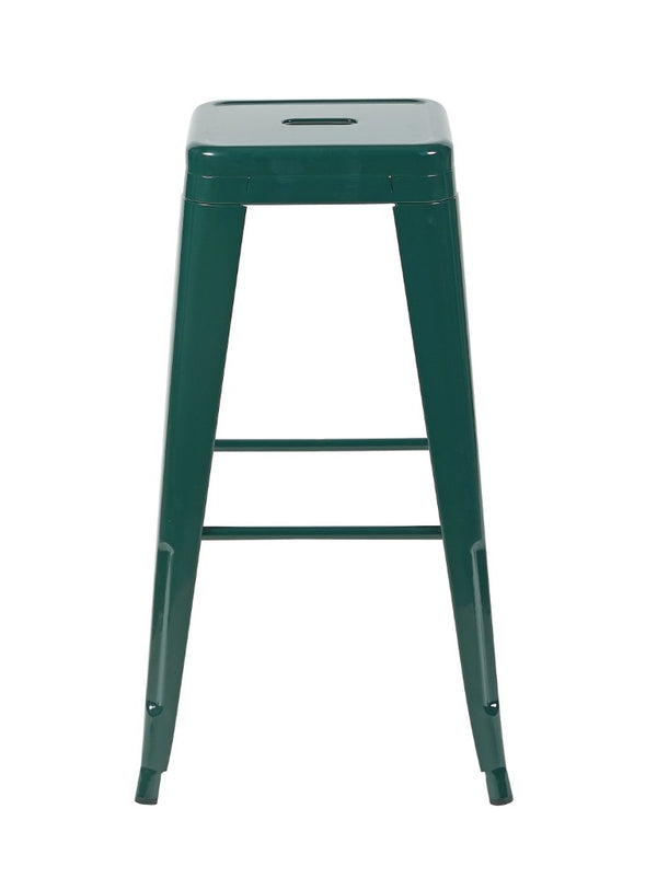 English Elm 30 Inch Backless Metal Counter Stools Set of 4 for Kitchen Island Bar or Cafe Green B347P472321