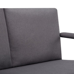 English Elm 26.8 Inch Linen Blend Accent Chair Metal Frame High Density Foam Padded Armchair for Living Room Grey B347P507321
