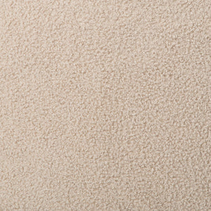 English Elm 24.8" Round Teddy Fabric Ottoman with Solid Wood Legs for Living Room or Office B347P515691