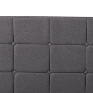 English Elm Full Size Upholstered Platform Bed Tufted Foam Headboard Solid Wood Slat Base Dark Gray B347P515826