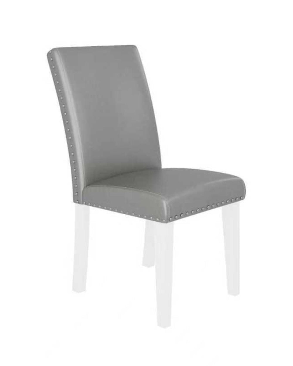 English Elm Regal High Back Nailhead Dining Chairs Set of 2 Foam Padded Solid Wood Legs B347P517922
