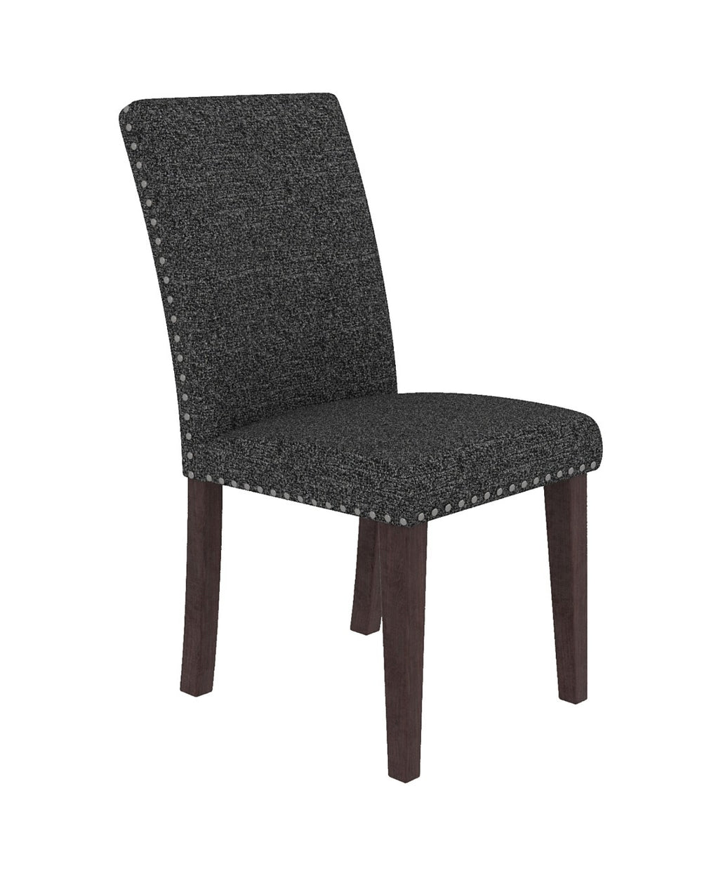 English Elm Regal Estate High Back Nailhead Trim Upholstered Dining Chairs with Dense Foam Seating B347P517985