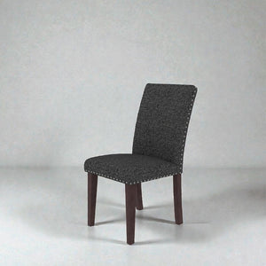 English Elm Regal Estate High Back Nailhead Trim Upholstered Dining Chairs with Dense Foam Seating B347P517985