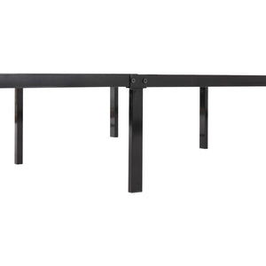 English Elm Queen Metal Platform Bed Low Profile Frame with Reinforced Slats and Storage Clearance B347P521928