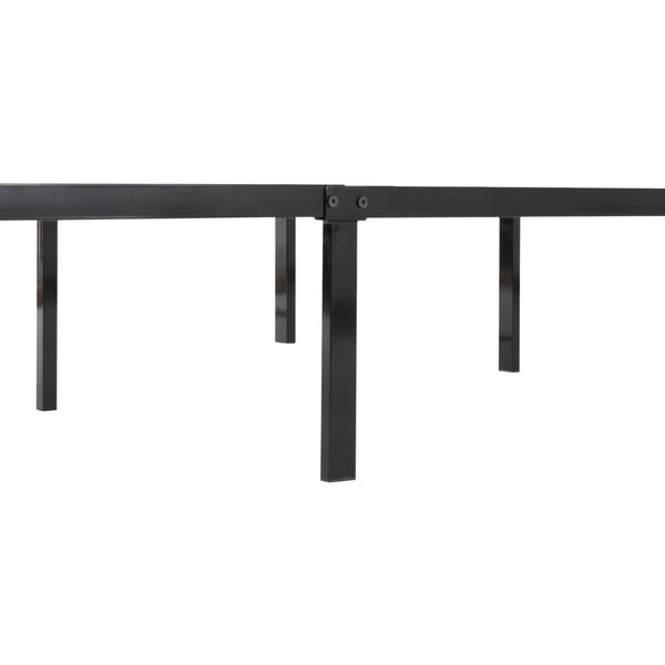 English Elm Queen Metal Platform Bed Low Profile Frame with Reinforced Slats and Storage Clearance B347P521928