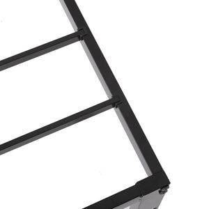 English Elm Queen Metal Platform Bed Low Profile Frame with Reinforced Slats and Storage Clearance B347P521928