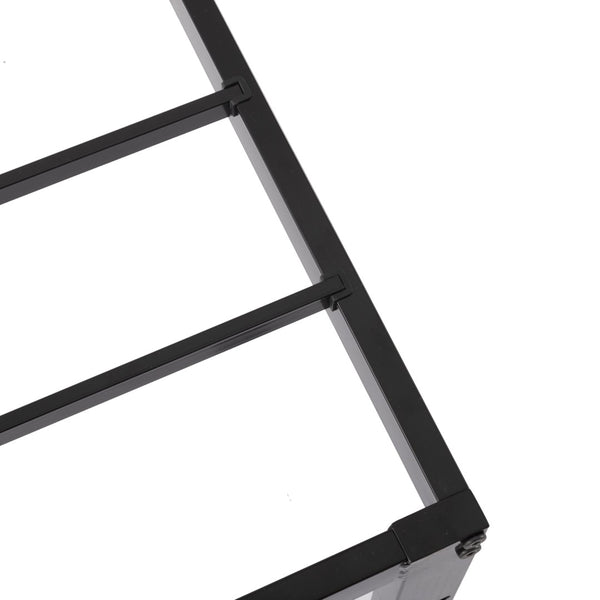 English Elm Queen Metal Platform Bed Low Profile Frame with Reinforced Slats and Storage Clearance B347P521928