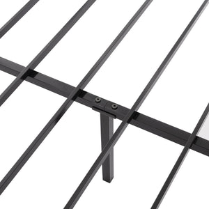 English Elm Queen Metal Platform Bed Low Profile Frame with Reinforced Slats and Storage Clearance B347P521928