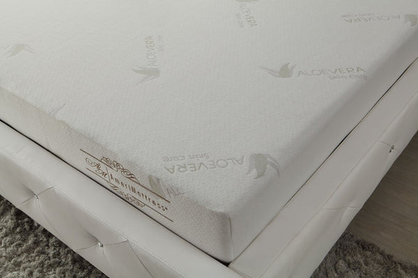 English Elm 8Inch Aloe Infused Memory Foam Twin Mattress Three Layer Firm Support Knit Cover B347P526702