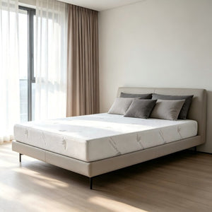 English Elm 8Inch Aloe Infused Memory Foam Twin Mattress Three Layer Firm Support Knit Cover B347P526702