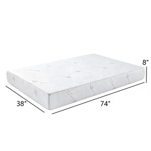 English Elm 8Inch Aloe Infused Memory Foam Twin Mattress Three Layer Firm Support Knit Cover B347P526702