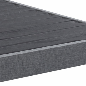 English Elm Contemporary Grey Polyester Upholstered Platform Bed Geometric Low Profile California King B347P534647