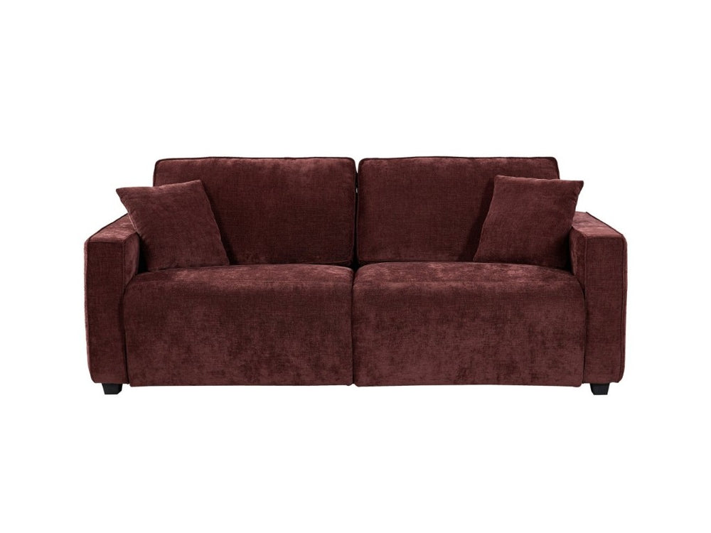 English Elm 2 in 1 Chenille Loveseat Sleeper with Deep Seat for Apartments and Guest Rooms B347P556364