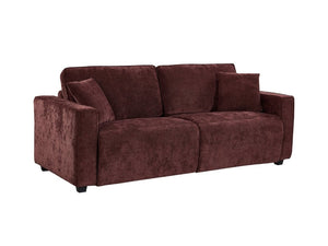 English Elm 2 in 1 Chenille Loveseat Sleeper with Deep Seat for Apartments and Guest Rooms B347P556364