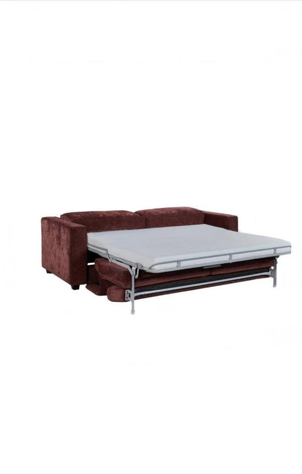 English Elm 2 in 1 Chenille Loveseat Sleeper with Deep Seat for Apartments and Guest Rooms B347P556364
