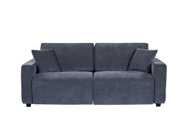 English Elm 2 Seater Chenille Sleeper Loveseat Convertible Deep Seat Couch for Small Spaces B347P556366
