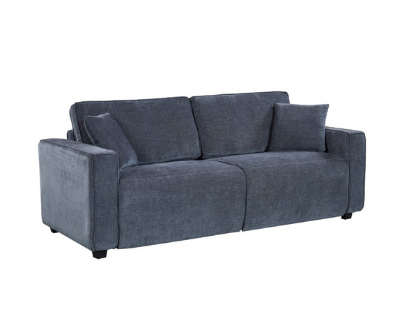 English Elm 2 Seater Chenille Sleeper Loveseat Convertible Deep Seat Couch for Small Spaces B347P556366