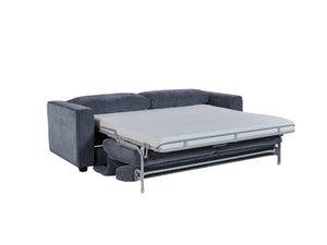 English Elm 2 Seater Chenille Sleeper Loveseat Convertible Deep Seat Couch for Small Spaces B347P556366
