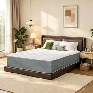 English Elm Full Size 12 Inch Hybrid Mattress Pocket Coil Memory Foam Cushioned Sleep Support B347P558344