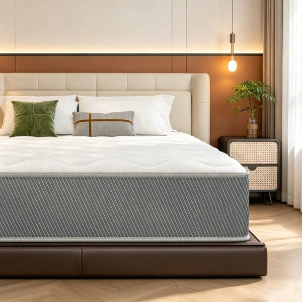 English Elm Full Size 12 Inch Hybrid Mattress Pocket Coil Memory Foam Cushioned Sleep Support B347P558344