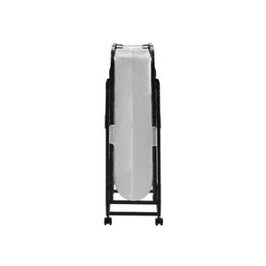 English Elm Folding Rollaway Twin Guest Bed with Steel Frame and Compact Storable Design B347P558394