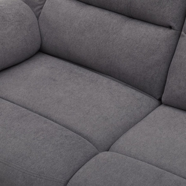 English Elm Reclining Microfiber Chair Pillow Top Armrests Tailored Design for Home Theater B347P567419