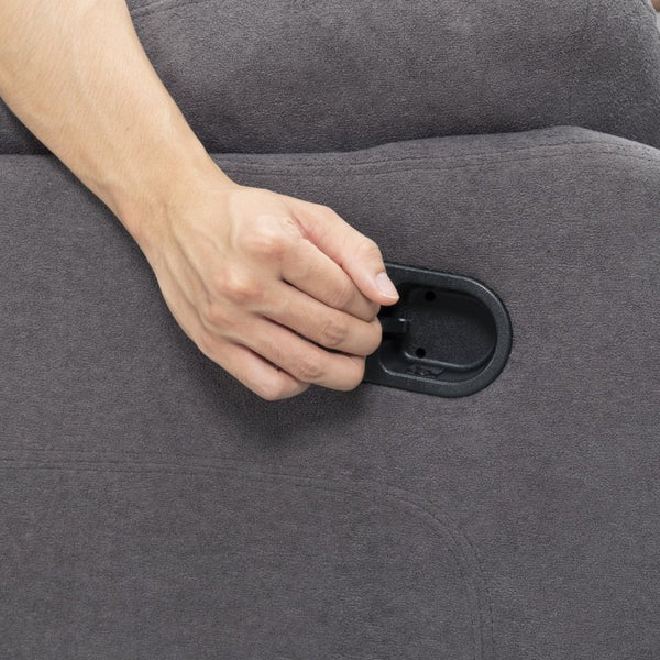 English Elm Reclining Microfiber Chair Pillow Top Armrests Tailored Design for Home Theater B347P567419