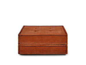 English Elm Multi‑functional Corduroy Square Ottoman Tufted Footrest Seating for Living Room Nooks B347P595548