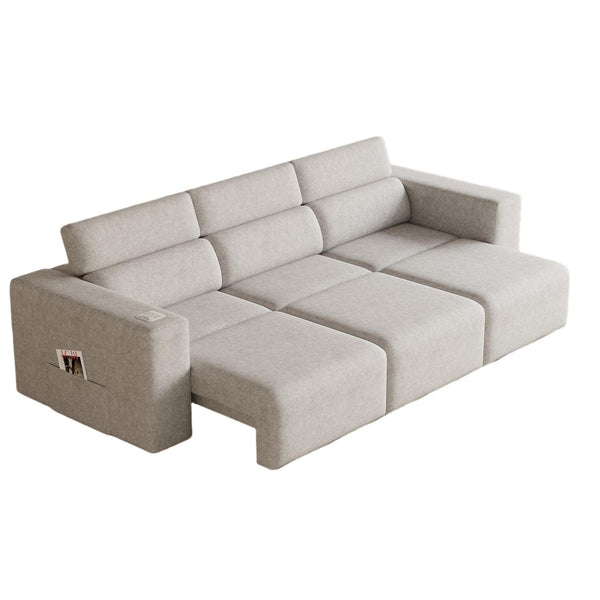 English Elm 3 Seat Power Reclining Sofa with Wireless Charging Bluetooth Speaker Home Theater B347S00039