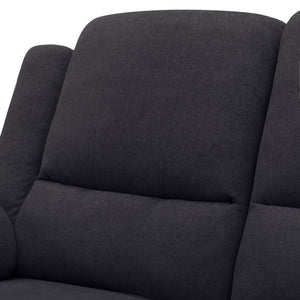 English Elm 2-Piece Reclining Sofa and Loveseat Set in Microfiber for Family Room Comfort Black B347S00045
